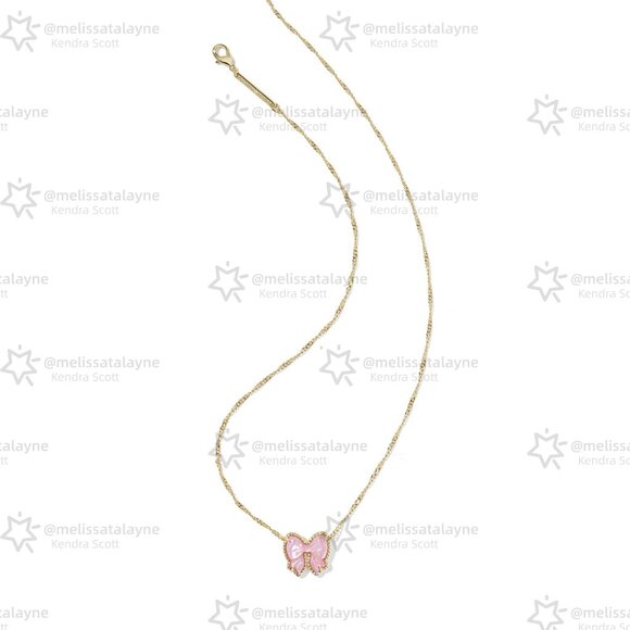 Haley Bow Gold Short Pendant Necklace - Picture 3 of 3